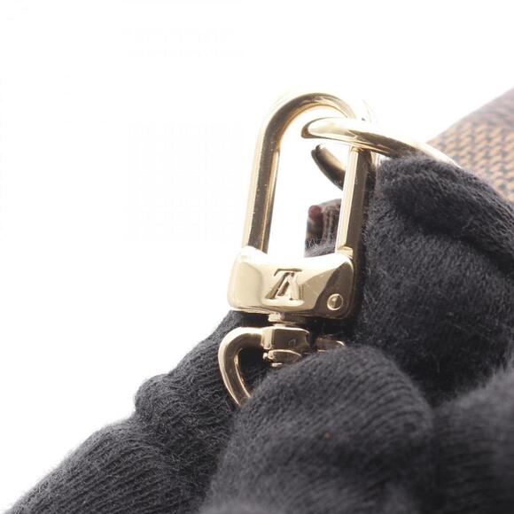 LOUIS VUITTON Brown Damier Leather Pochette Bag - Picture 8 of 8